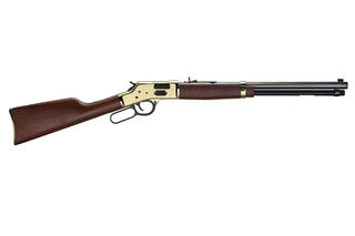 Henry Repeating Arms Big Boy Brass Lever Action Rifle 45 Colt - 20" - Blued Barrel - American Walnut Stock